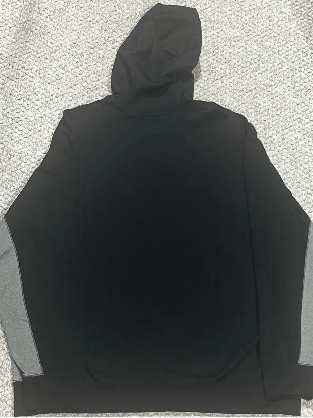 Nike Therma Fit Pull Over Hoodie, Mens XL, Black/Grey